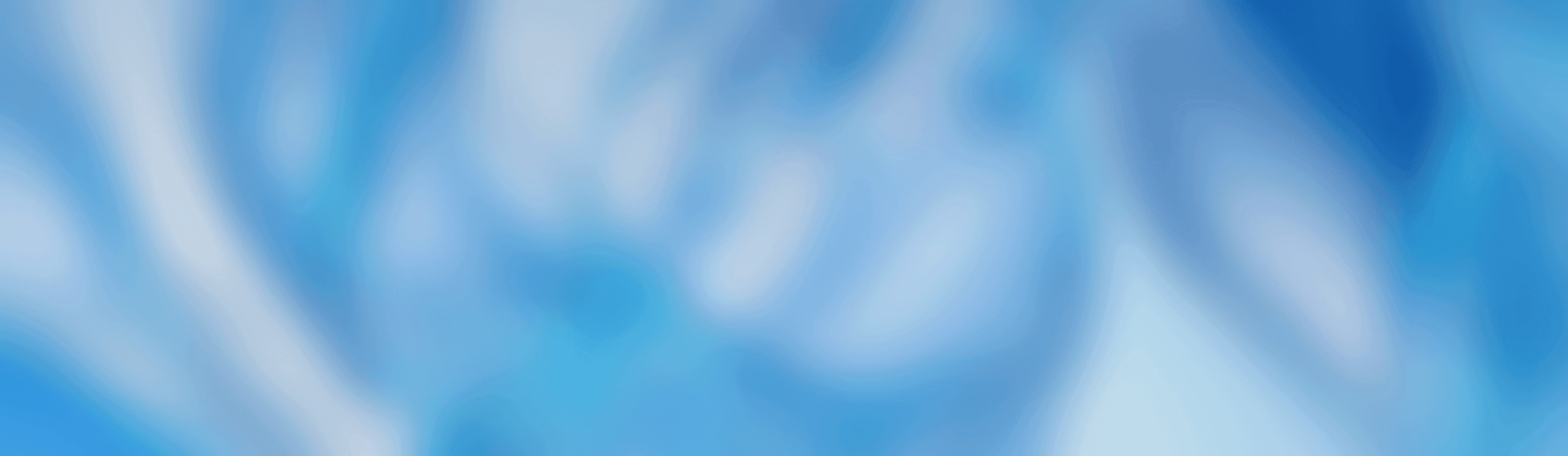 Decor: blurred blue shapes