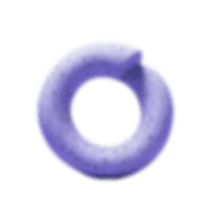 Decor: Purple torus with speckled surface